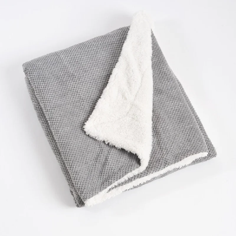 Queen - size blankets for standard - sized bedsQueen - size blankets for standard - sized bedsCorduroy and Sherpa Design Throw
