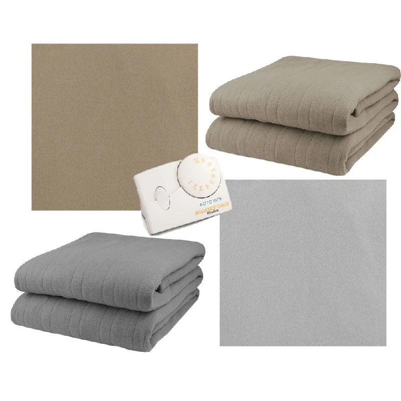 Silk blankets with a smooth and elegant touchSilk blankets with a smooth and elegant touchBiddeford Soft Comfort Knit Fleece Electric Heated Warming Blanket Analog