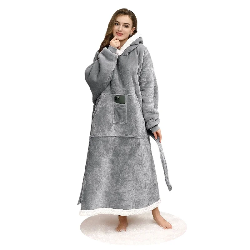 King - size blankets to cover large beds comfortablyKing - size blankets to cover large beds comfortablyOversized Wearable Blanket Hoddie, Long Sherpa Flannel Sweatshirt for Adults King - size blankets to cover large beds comfortablyKing - size blankets to cover large beds comfortablyOversized Wearable Blanket Hoddie, Long Sherpa Flannel Sweatshirt for Adults