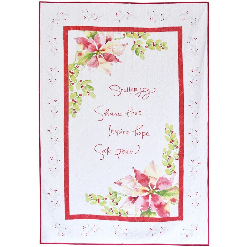 Bamboo fiber blankets with natural antibacterial propertiesBamboo fiber blankets with natural antibacterial propertiesKathy Davis Poinsettia Wishes Throw