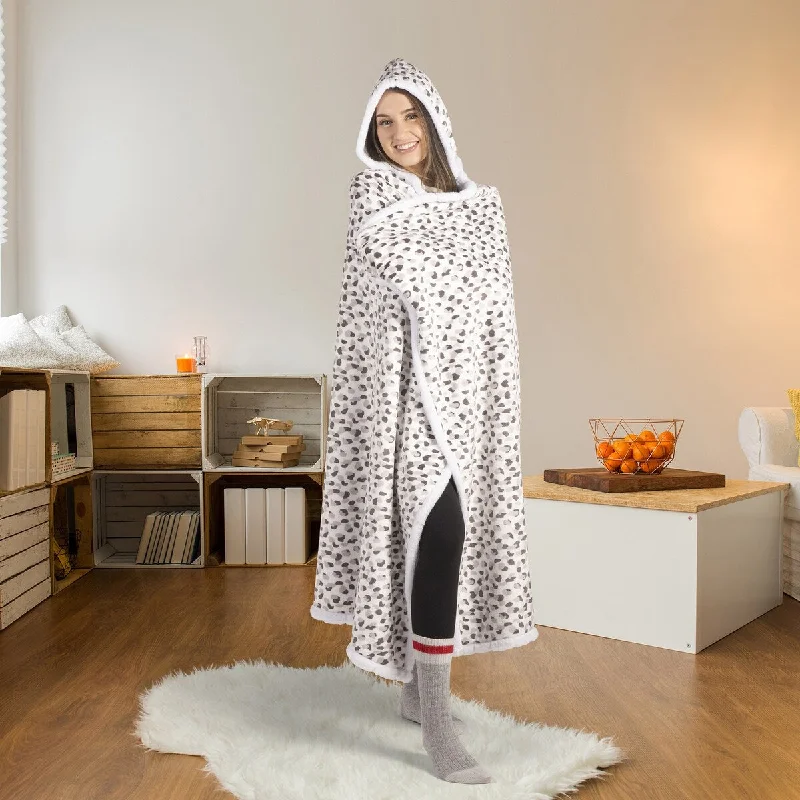 Rayon from bamboo blankets for a silky and breathable feelRayon from bamboo blankets for a silky and breathable feelPremium Wearable Hooded Blanket for Adults 65in x 48in (White) Rayon from bamboo blankets for a silky and breathable feelRayon from bamboo blankets for a silky and breathable feelPremium Wearable Hooded Blanket for Adults 65in x 48in (White)