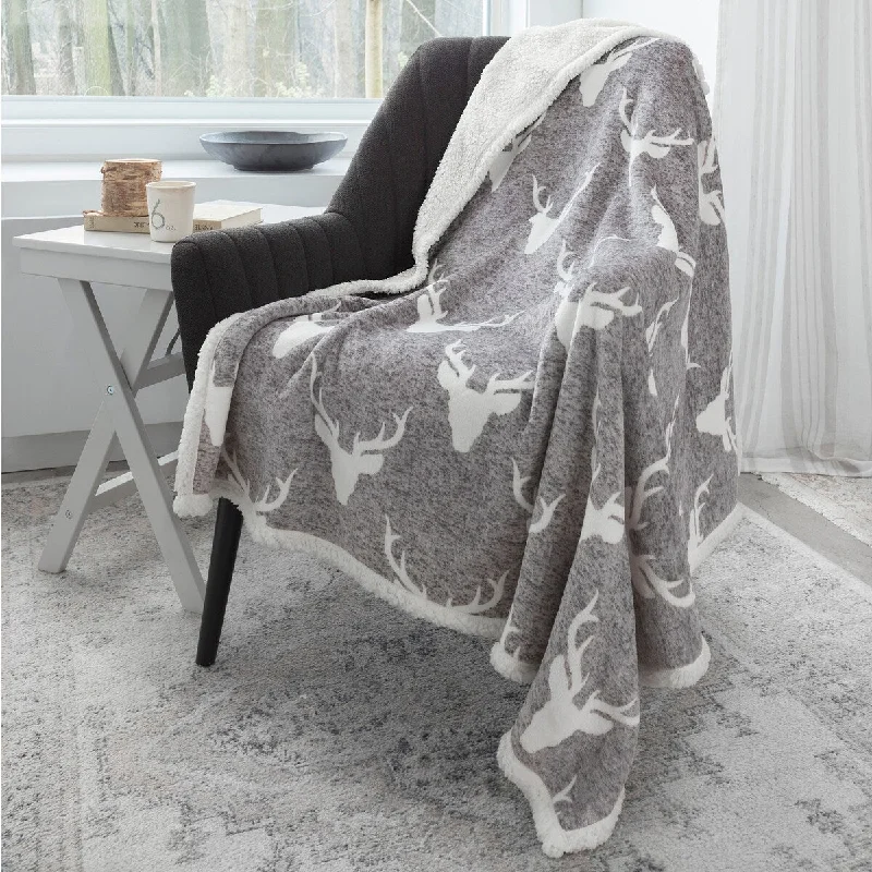 Rayon from bamboo blankets for a silky and breathable feelRayon from bamboo blankets for a silky and breathable feelPremium Reversible Throw Blanket 60in x 48in (Heathered Deer Shield) Rayon from bamboo blankets for a silky and breathable feelRayon from bamboo blankets for a silky and breathable feelPremium Reversible Throw Blanket 60in x 48in (Heathered Deer Shield)