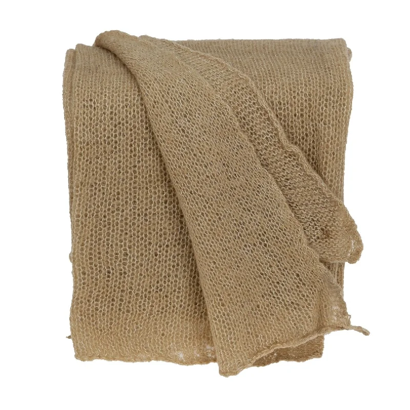 King - size blankets to cover large beds comfortablyKing - size blankets to cover large beds comfortablyParkland Collection Dianne Self Patterned Beige 52" x 67" WOVEN HANDLOOM Throw