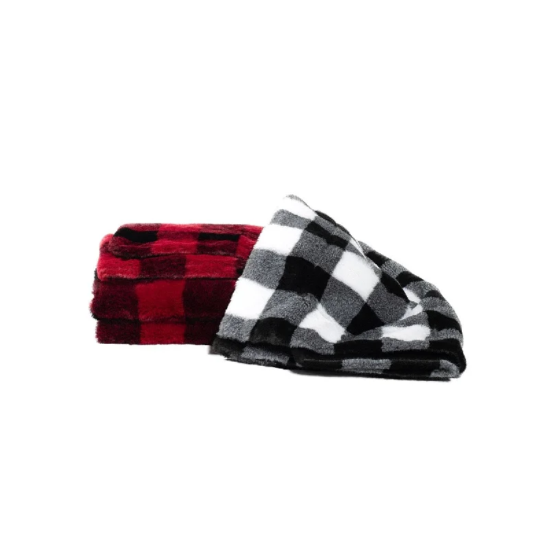 Synthetic fiber blend blankets for a budget - friendly choiceSynthetic fiber blend blankets for a budget - friendly choiceSure Fit Home Decor Classic Plaid Throw with Fringe