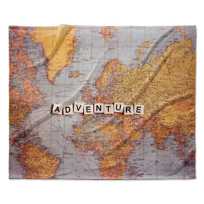 Alpaca wool blankets for a hypoallergenic and warm optionAlpaca wool blankets for a hypoallergenic and warm optionKESS InHouse Sylvia Cook "Adventure Map" Fleece Blanket - Multi-color - 80" x 60"