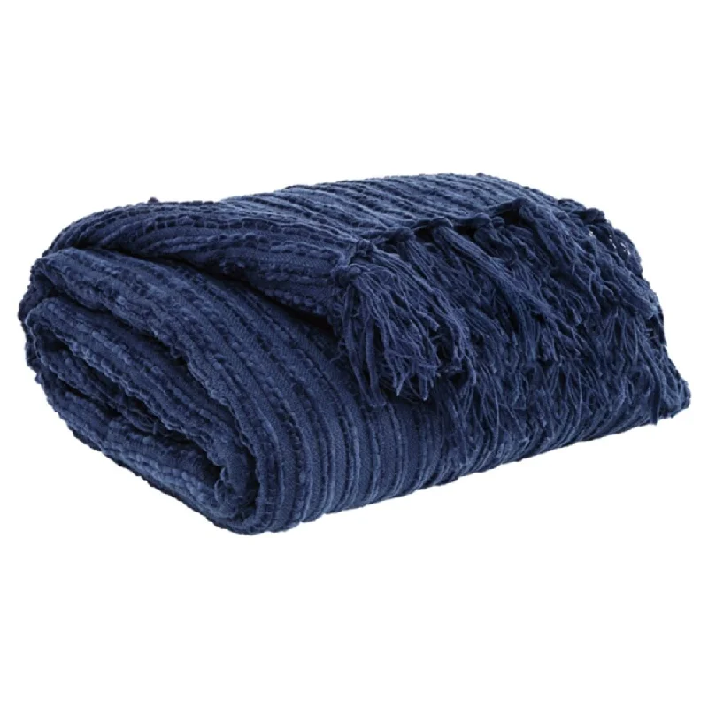 Bamboo fiber blankets with natural antibacterial propertiesBamboo fiber blankets with natural antibacterial propertiesNoland Throw in Blue