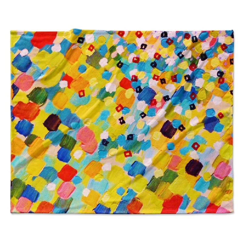 Acrylic blankets for a soft and affordable alternativeAcrylic blankets for a soft and affordable alternativeKESS InHouse Ebi Emporium "Swept Away" Fleece Blanket - Multi-color - 60" x 50"