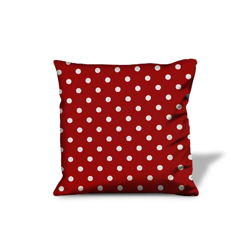 Plush Pillows for a Cozy Bed14" X 20" Red And White Zippered 100% Cotton Polka Dots Lumbar Pillow Cover Plush Pillows for a Cozy Bed14" X 20" Red And White Zippered 100% Cotton Polka Dots Lumbar Pillow Cover