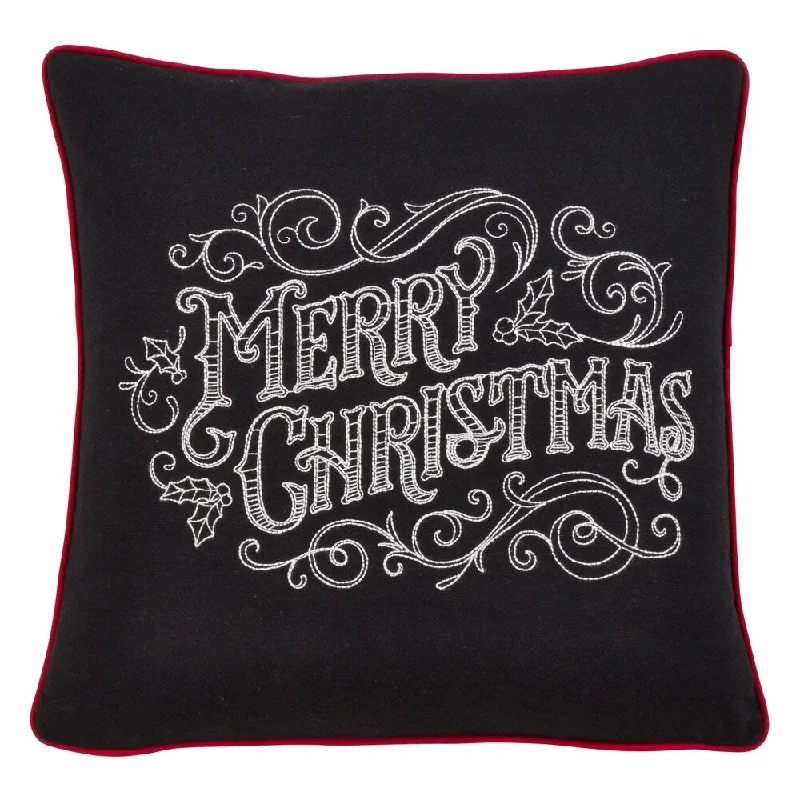 Back Support Pillows for Office ChairsMerry Christmas Chalkboard Design Pillow