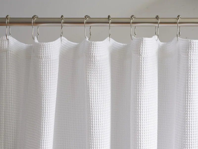 Square Pillows for Modern Home DecorOrganic Waffle Shower Curtain