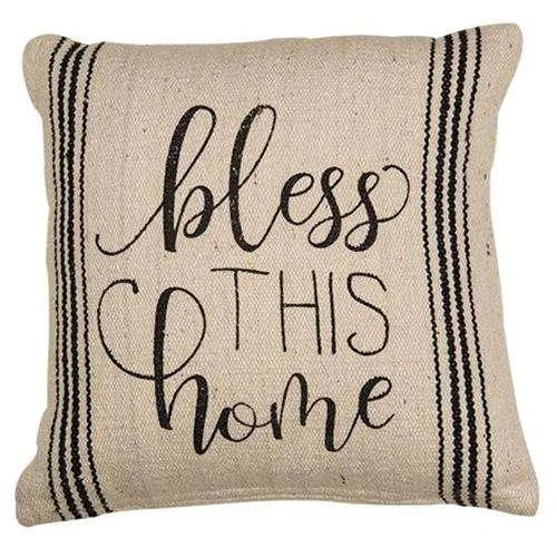 Cotton Pillows for Natural ComfortBless This Home Primitive Pillow