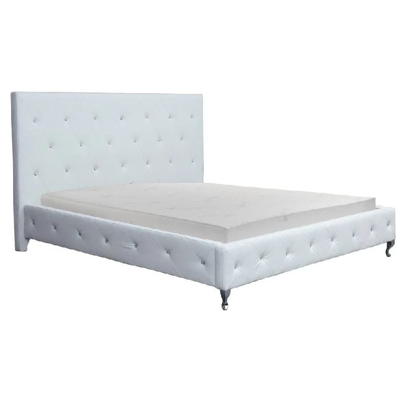 Natural latex and organic cotton blend mattressesAloe Vera 8-inch Cal King-size Memory Foam Mattress and White Frame Set Natural latex and organic cotton blend mattressesAloe Vera 8-inch Cal King-size Memory Foam Mattress and White Frame Set