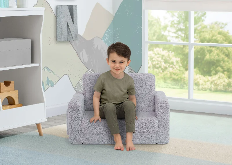Wool - filled mattresses for natural insulation and moisture - wickingCozee Flip-Out Sherpa 2-in-1 Convertible Chair to Lounger for Kids Wool - filled mattresses for natural insulation and moisture - wickingCozee Flip-Out Sherpa 2-in-1 Convertible Chair to Lounger for Kids