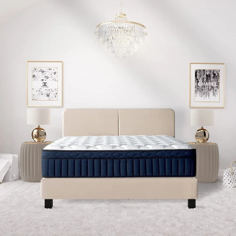 Gel - infused memory foam mattresses for cooler sleepFULL SIZE- Tranquility 12" Medium Pillow-Top Memory Foam Edge Support Pocket Spring Premium Hybrid Mattress Gel - infused memory foam mattresses for cooler sleepFULL SIZE- Tranquility 12" Medium Pillow-Top Memory Foam Edge Support Pocket Spring Premium Hybrid Mattress