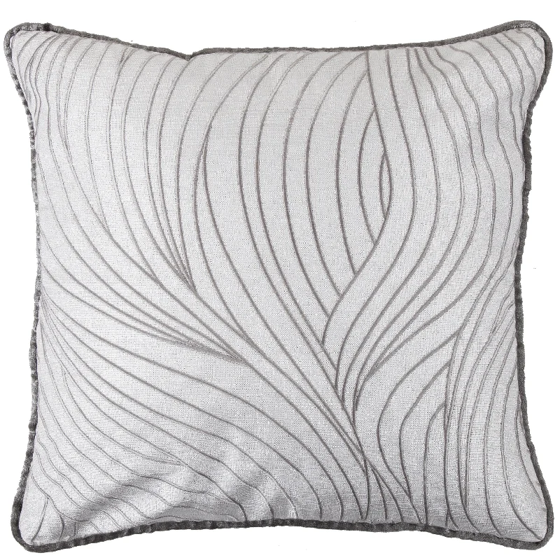Adjustable Pillows for Customized ComfortHiEnd Accents Zebra applique and wave embroidery Pillow