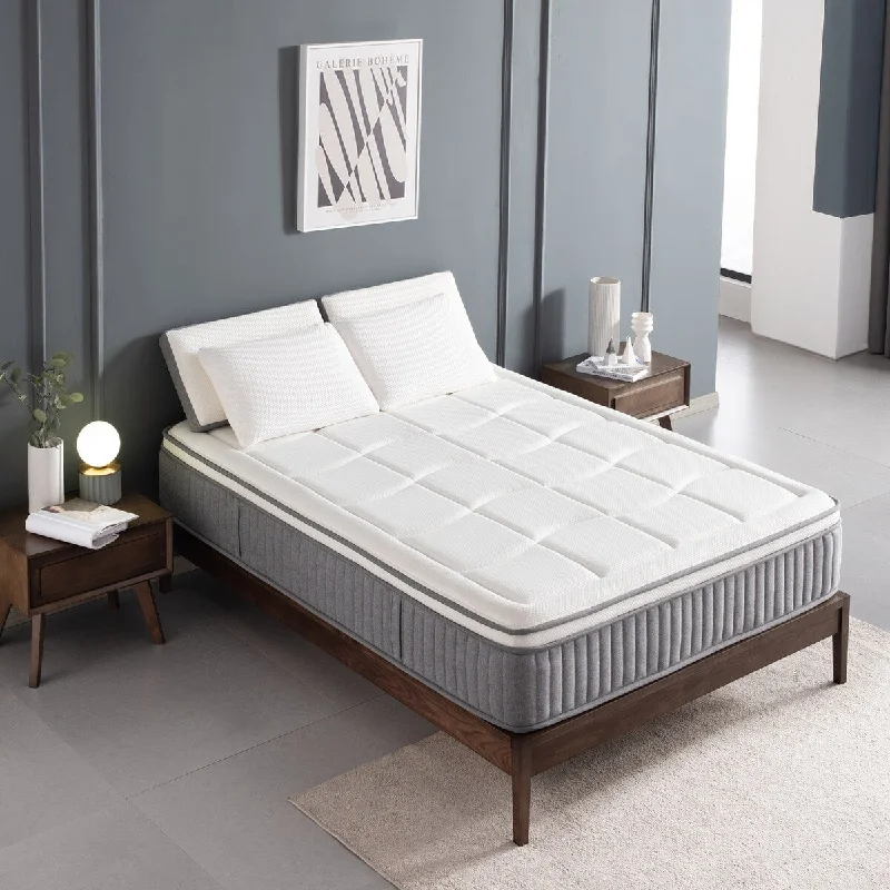 Innerspring mattresses with coil counts for support12-Inch Euro Top Hybrid Mattress, Gel Memory Foam, Pocket Spring, Cool Sleep (Full) Innerspring mattresses with coil counts for support12-Inch Euro Top Hybrid Mattress, Gel Memory Foam, Pocket Spring, Cool Sleep (Full)