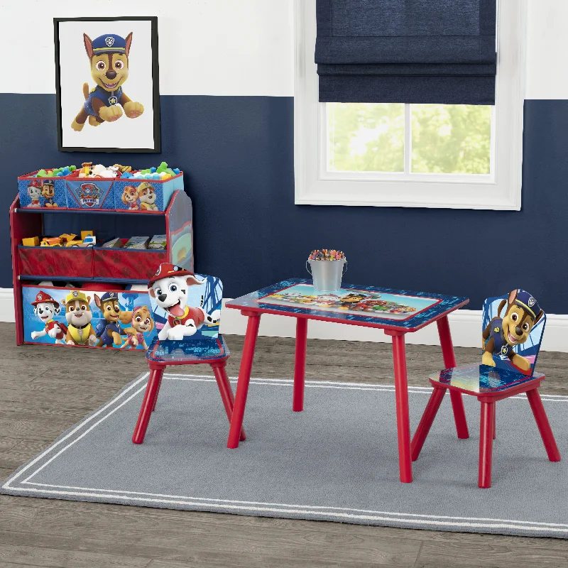 Queen - size mattresses for couples and standard bedroomsNick Jr. PAW Patrol 4-Piece Playroom Solution – Set Includes Table and 2 Chairs and 6-Bin Toy Organizer Queen - size mattresses for couples and standard bedroomsNick Jr. PAW Patrol 4-Piece Playroom Solution – Set Includes Table and 2 Chairs and 6-Bin Toy Organizer