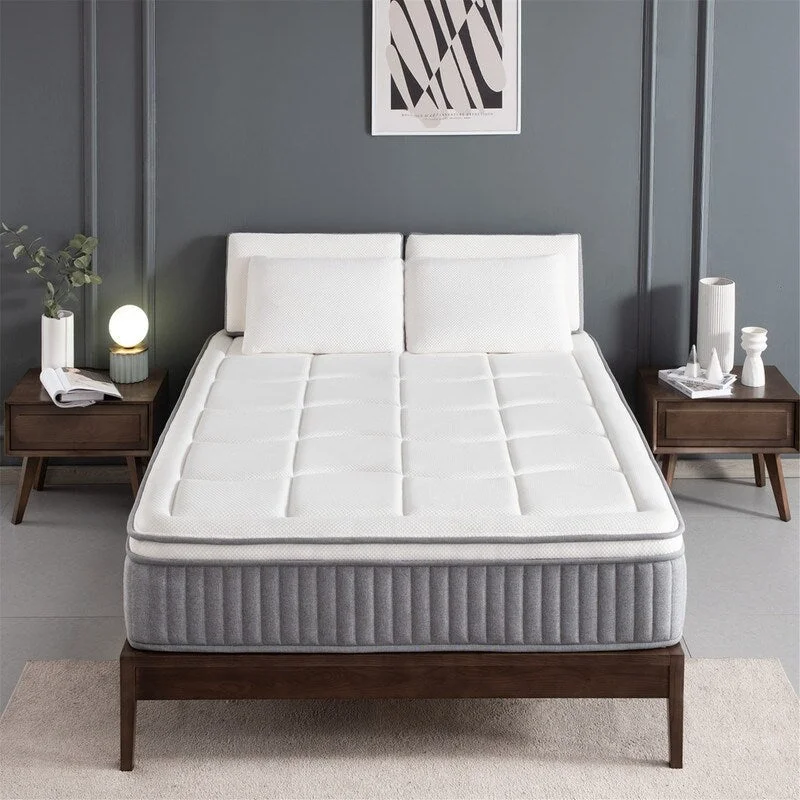 Gel - infused memory foam mattresses for cooler sleep12 Inch Memory Foam Pocket Spring Mattress Sleep Supportive & Pressure Relief, Medium Firm Feel Mattress in a Box Gel - infused memory foam mattresses for cooler sleep12 Inch Memory Foam Pocket Spring Mattress Sleep Supportive & Pressure Relief, Medium Firm Feel Mattress in a Box