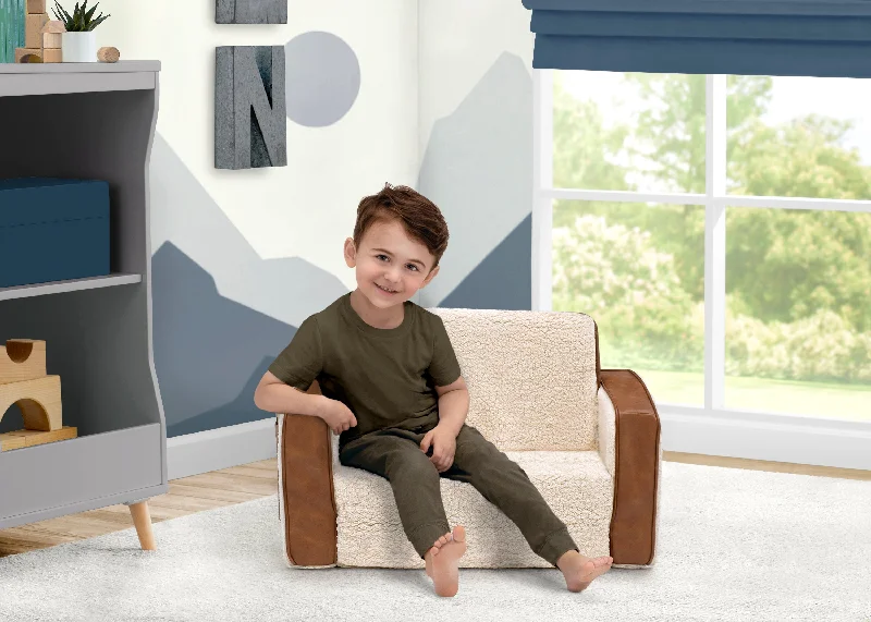 Innerspring mattresses with coil counts for supportCozee Flip-Out Sherpa and Leather 2-in-1 Convertible Chair to Lounger for Kids