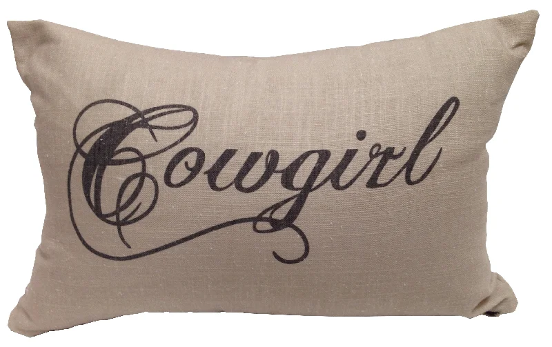 Bolster Pillows for Sofa DecorationHiEnd Accents Cowgirl Linen Pillow