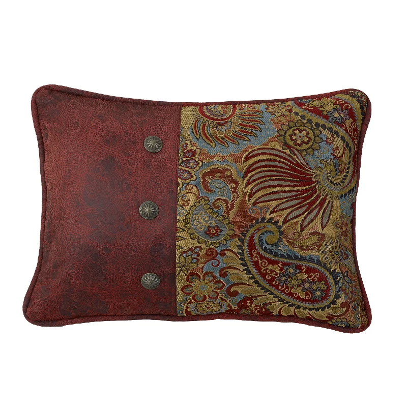 Hypoallergenic Pillows for Allergy SufferersHiEnd Accents Paisley Print Pillow with Red Faux Leather Side and Con Hypoallergenic Pillows for Allergy SufferersHiEnd Accents Paisley Print Pillow with Red Faux Leather Side and Con