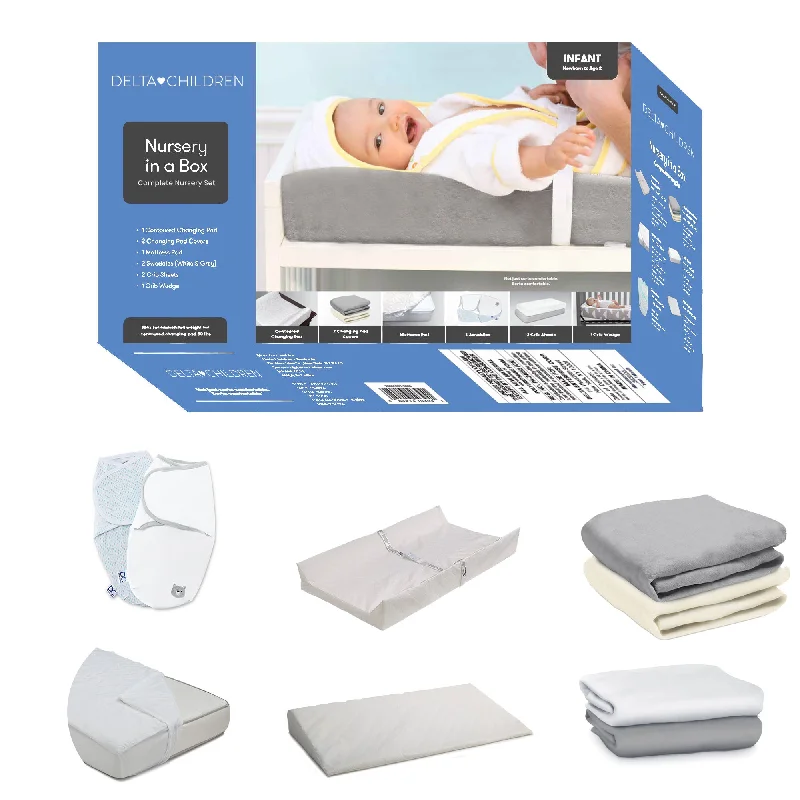 Queen - size mattresses for couples and standard bedrooms9-Piece Nursery-in-a-Box Set