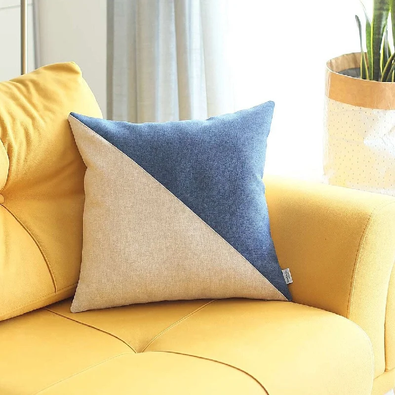 Feather Pillows for a Luxurious SleepBlue and Ivory Diagonal Decorative Throw Pillow