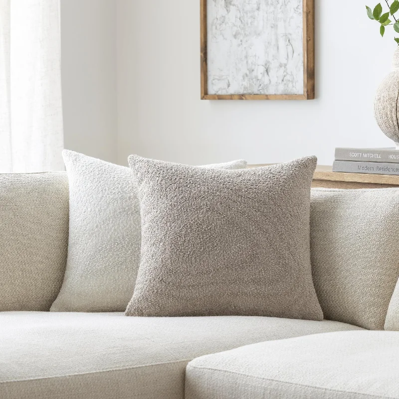 Square Pillows for Modern Home DecorNatalee Modern & Contemporary Solid Color Woven Decorative Throw Pillow