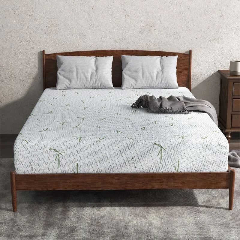 Bamboo - charcoal infused mattresses for odor absorption10 Inch Memory Foam Mattress / Cooling Gel Foam / Pressure Relieving / CertiPUR-US Certified / Bed-in-a-Box Bamboo - charcoal infused mattresses for odor absorption10 Inch Memory Foam Mattress / Cooling Gel Foam / Pressure Relieving / CertiPUR-US Certified / Bed-in-a-Box