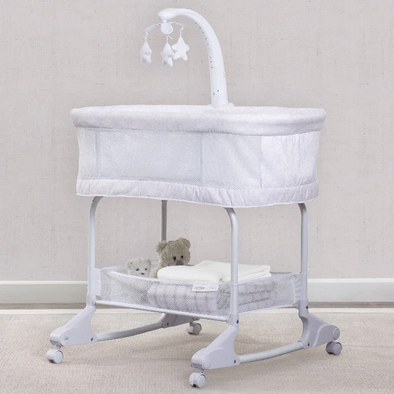 Gel - infused memory foam mattresses for cooler sleepSleepCool Rocking Bassinet with Airflow Mesh Gel - infused memory foam mattresses for cooler sleepSleepCool Rocking Bassinet with Airflow Mesh