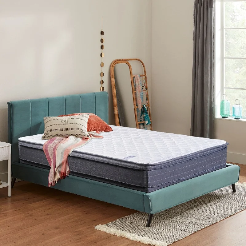 Natural latex and organic cotton blend mattresses12-Inch Doubled Sided Medium Plush Hybrid Euro Top Foam Encased innerspring mattress / Improves Sleep By Reducing Back Pain. Natural latex and organic cotton blend mattresses12-Inch Doubled Sided Medium Plush Hybrid Euro Top Foam Encased innerspring mattress / Improves Sleep By Reducing Back Pain.