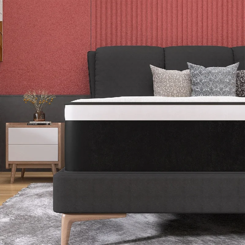 Bamboo - charcoal infused mattresses for odor absorption10" Medium Pocket Spring Hybrid Mattress with CertiPUR-US Certified Foam Layer Bamboo - charcoal infused mattresses for odor absorption10" Medium Pocket Spring Hybrid Mattress with CertiPUR-US Certified Foam Layer
