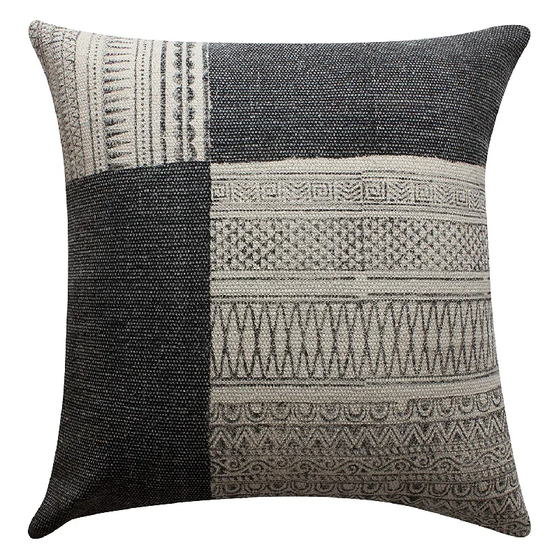 Velvet Pillows for a Touch of EleganceBenzara 24 x 24 Cotton Hand Woven Zippered Pillow with Kilim Printed Details, Multicolor Velvet Pillows for a Touch of EleganceBenzara 24 x 24 Cotton Hand Woven Zippered Pillow with Kilim Printed Details, Multicolor