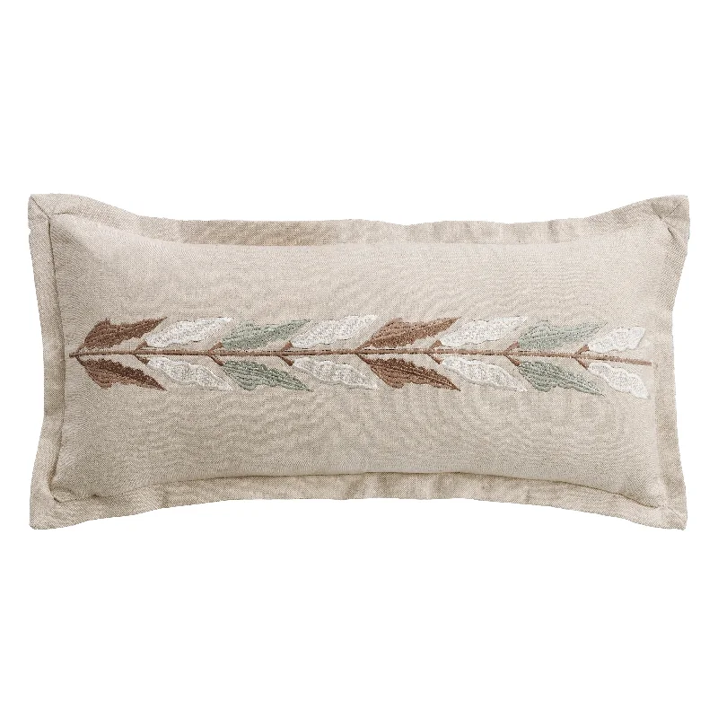 Plush Pillows for a Cozy BedHiEnd Accents Embroidered Linen Pillow