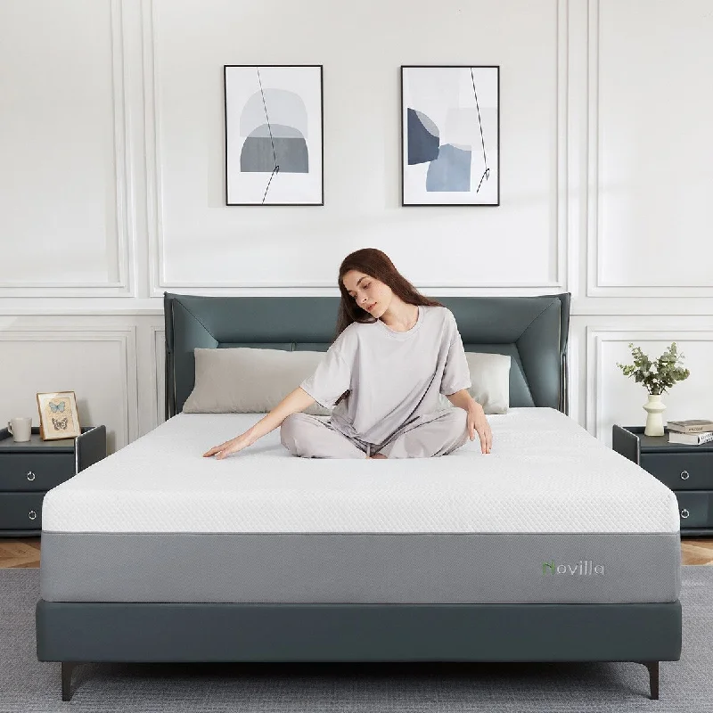 Organic cotton mattresses for a chemical - free sleep surfaceNovilla 12-inch Medium Cool Gel Memory Foam Mattress in a box Organic cotton mattresses for a chemical - free sleep surfaceNovilla 12-inch Medium Cool Gel Memory Foam Mattress in a box