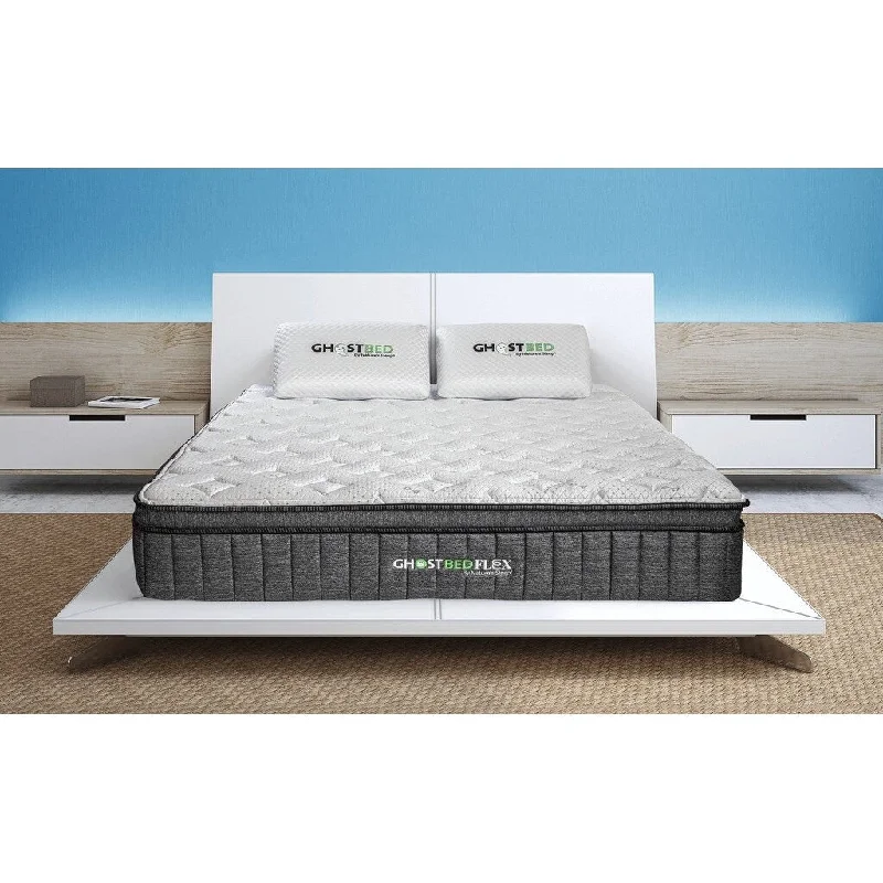 Hybrid mattresses combining foam and innerspring technologyGhostBed 13 inch Flex Hybrid Medium Firm Memory Foam Mattress Hybrid mattresses combining foam and innerspring technologyGhostBed 13 inch Flex Hybrid Medium Firm Memory Foam Mattress