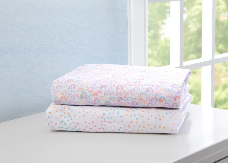 Wool - filled mattresses for natural insulation and moisture - wickingRainbow Confetti Fitted Crib Sheets - 2 Pack Wool - filled mattresses for natural insulation and moisture - wickingRainbow Confetti Fitted Crib Sheets - 2 Pack