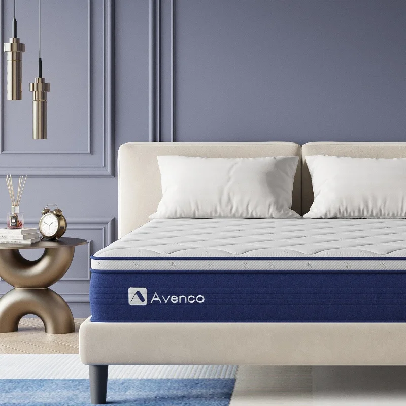 Gel - infused memory foam mattresses for cooler sleepAvenco 10" Adult Supportive Pocketed Coils Memory Foam Hybrid Mattress Gel - infused memory foam mattresses for cooler sleepAvenco 10" Adult Supportive Pocketed Coils Memory Foam Hybrid Mattress