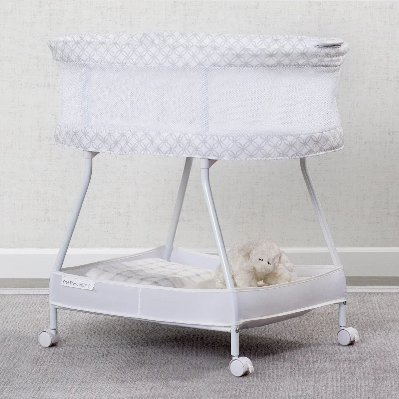 Gel - infused memory foam mattresses for cooler sleepSweet Dreams Bassinet with Airflow Mesh Gel - infused memory foam mattresses for cooler sleepSweet Dreams Bassinet with Airflow Mesh