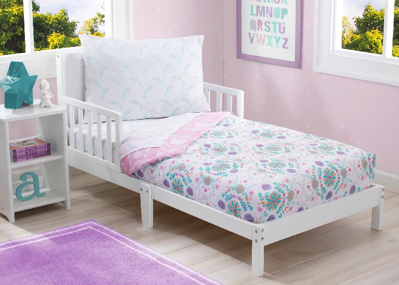 Memory foam mattresses for pressure relief and contouringGirls 4-Piece Toddler Bedding Set Memory foam mattresses for pressure relief and contouringGirls 4-Piece Toddler Bedding Set