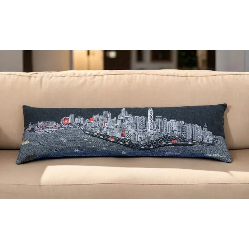Pregnancy Pillows for Expectant Mothers14" X 45" Black Gray and White Hometown Pride Wool Lumbar Throw Pillow Pregnancy Pillows for Expectant Mothers14" X 45" Black Gray and White Hometown Pride Wool Lumbar Throw Pillow