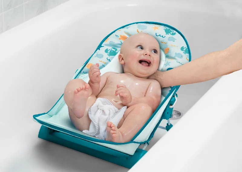 Wool - filled mattresses for natural insulation and moisture - wickingBaby Bather – Includes 2 Reclining Positions Wool - filled mattresses for natural insulation and moisture - wickingBaby Bather – Includes 2 Reclining Positions