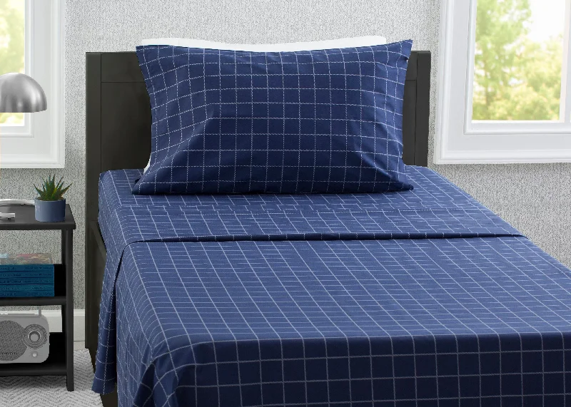 Latex mattresses with natural bounce and breathabilityPlaid 3-Piece Twin Sheet Set