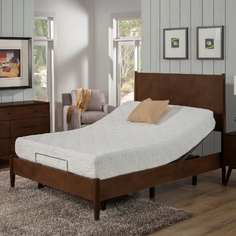 Organic cotton mattresses for a chemical - free sleep surface10-Inch CertiPUR-US Cool Gel Memory Foam Mattress with Standard Power Adjustable Bed