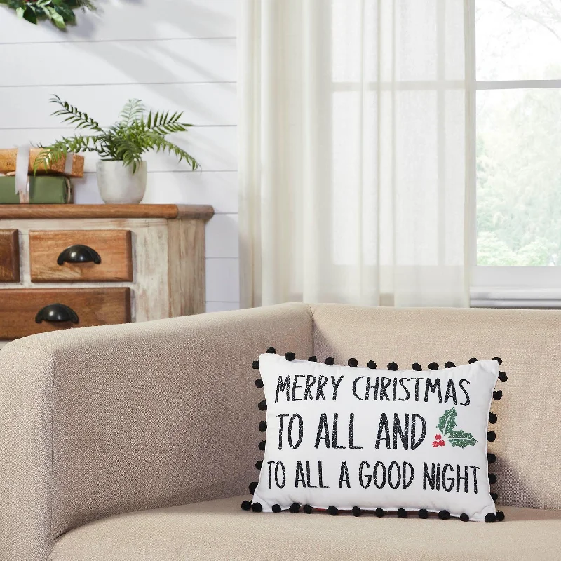 Pregnancy Pillows for Expectant MothersAnnie Red Check To All A Good Night Pillow 9.5x14
