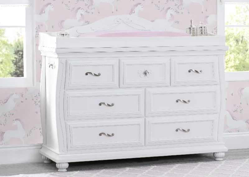 Queen - size mattresses for couples and standard bedroomsFairytale 7 Drawer Dresser with Changing Top Queen - size mattresses for couples and standard bedroomsFairytale 7 Drawer Dresser with Changing Top