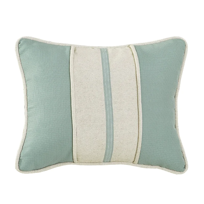 Lumbar Support Pillows for Car SeatsHiEnd Accents Textured fabric with linen stripe, decorative trim, and contrast piping Lumbar Support Pillows for Car SeatsHiEnd Accents Textured fabric with linen stripe, decorative trim, and contrast piping