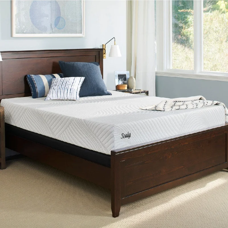 Latex mattresses with natural bounce and breathabilitySealy Conform Essentials 9.5-inch Firm California King-size Gel Memory Foam Ease Adjustable Mattress Set