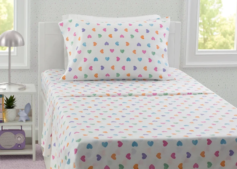 Gel - infused memory foam mattresses for cooler sleepHearts Printed 3-Piece Twin Sheet Set Gel - infused memory foam mattresses for cooler sleepHearts Printed 3-Piece Twin Sheet Set
