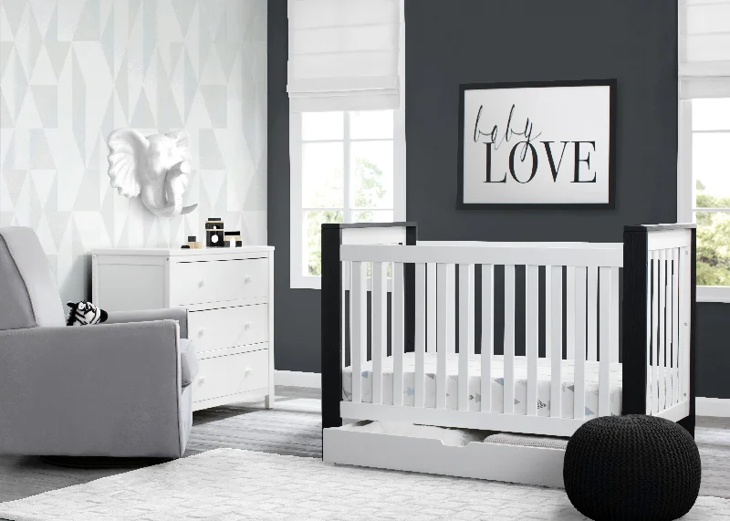King - size mattresses for spacious master bedroomsMiles 4-in-1 Convertible Crib + Under Crib Roll-Out Storage King - size mattresses for spacious master bedroomsMiles 4-in-1 Convertible Crib + Under Crib Roll-Out Storage
